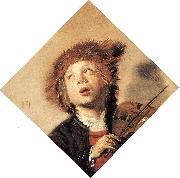 HALS, Frans Boy Playing a Violin oil